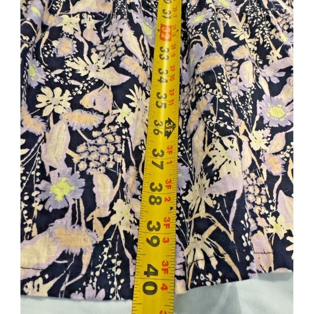 Ava & Viv 100% Cotton House Dress 3X Black Floral Muumuu Puff Sleeve Boho